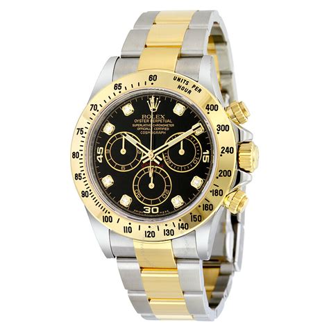 rolex steel black 18kt wg watch|Rolex chronograph.